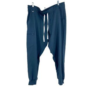 Figs Women XXL Zamora Jogger Scrub Pants Muted Blue Pocket Nurse Hospital Doctor